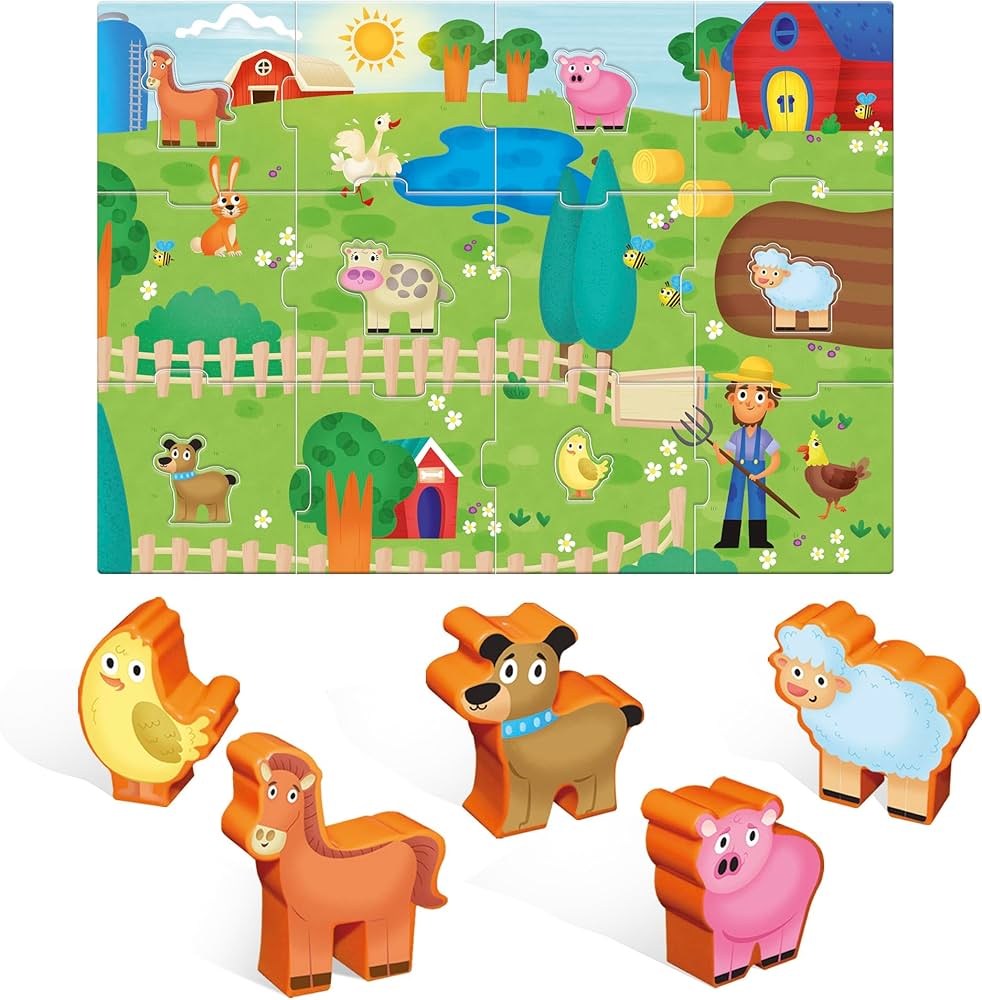 Carotina Baby Farm - Interactive Learning Puzzle