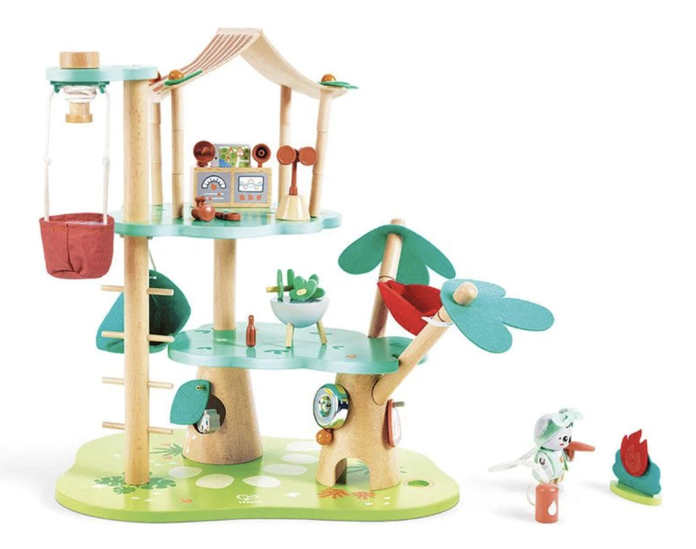 🌳🏠 Hape Kiki’s Treehouse Headquarters – Wooden Imaginative Playset