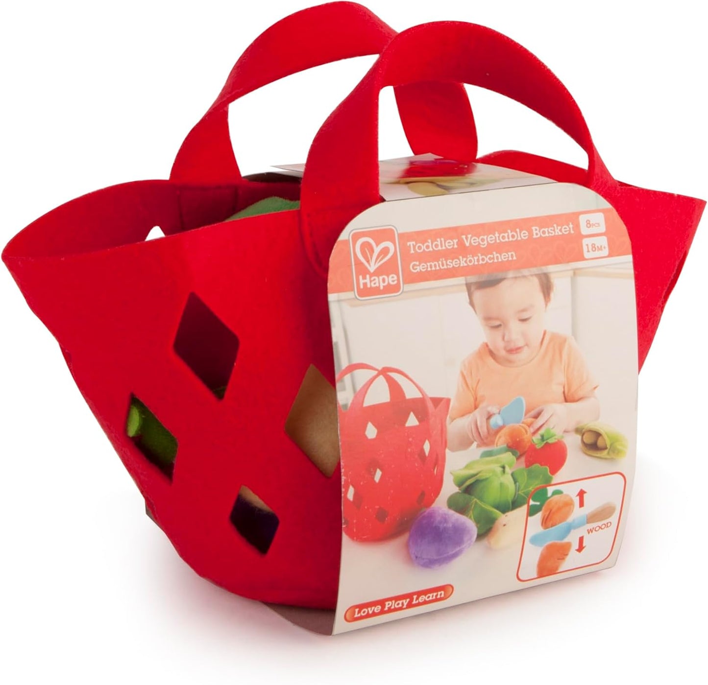 Hape Toddler Vegetable Basket Playset