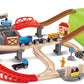 Hape Railway Bucket Builder Set – Wooden Train & Construction Playset