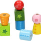Twist & Turnables Wooden Building Block Learning Set