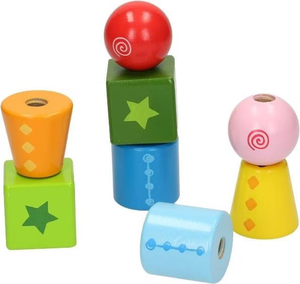 Twist & Turnables Wooden Building Block Learning Set