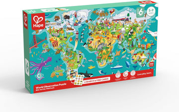 Hape 2-in-1 World Tour Puzzle & Game