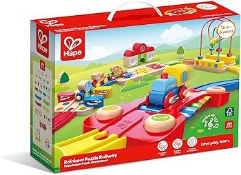 Hape Rainbow Puzzle Railway