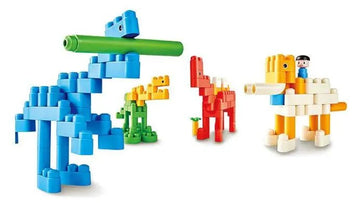Hape PolyM Dinosaur Paradise Kit – Building Blocks Adventure