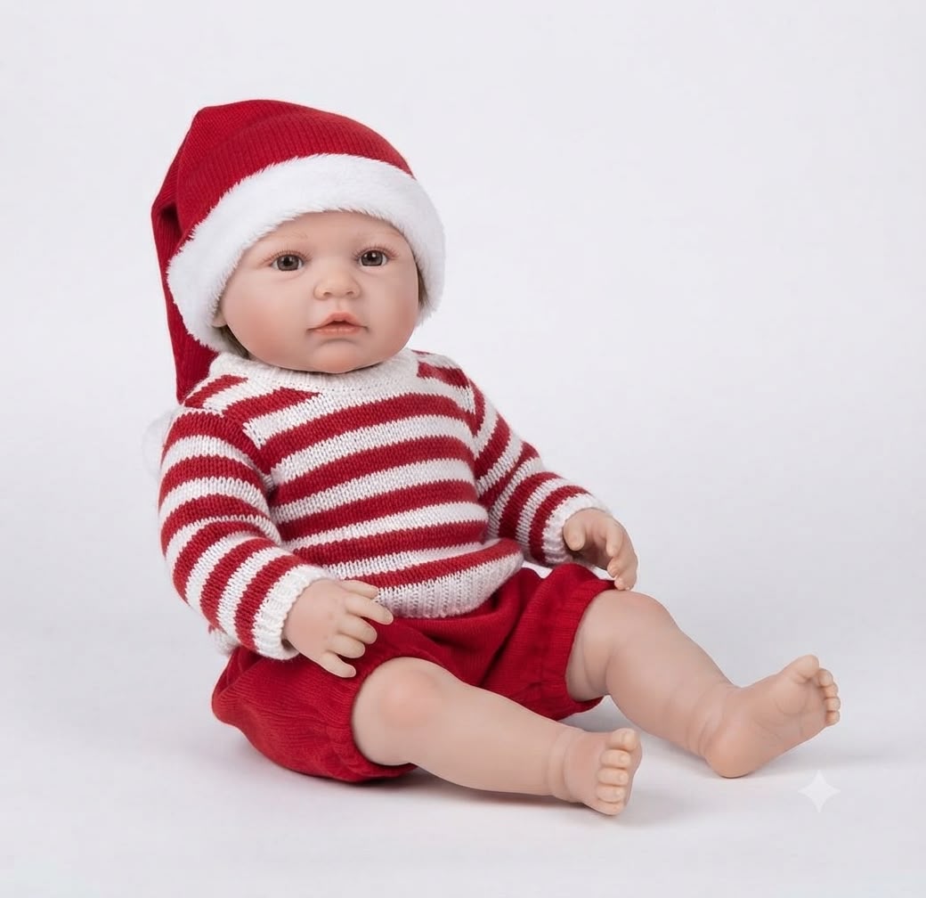 12 INCH NEWBORN DOLL WITH SCARF/GLOVES