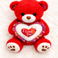 40CM Red Plush Mini Teddy Bear – with White “I Love You” Heart