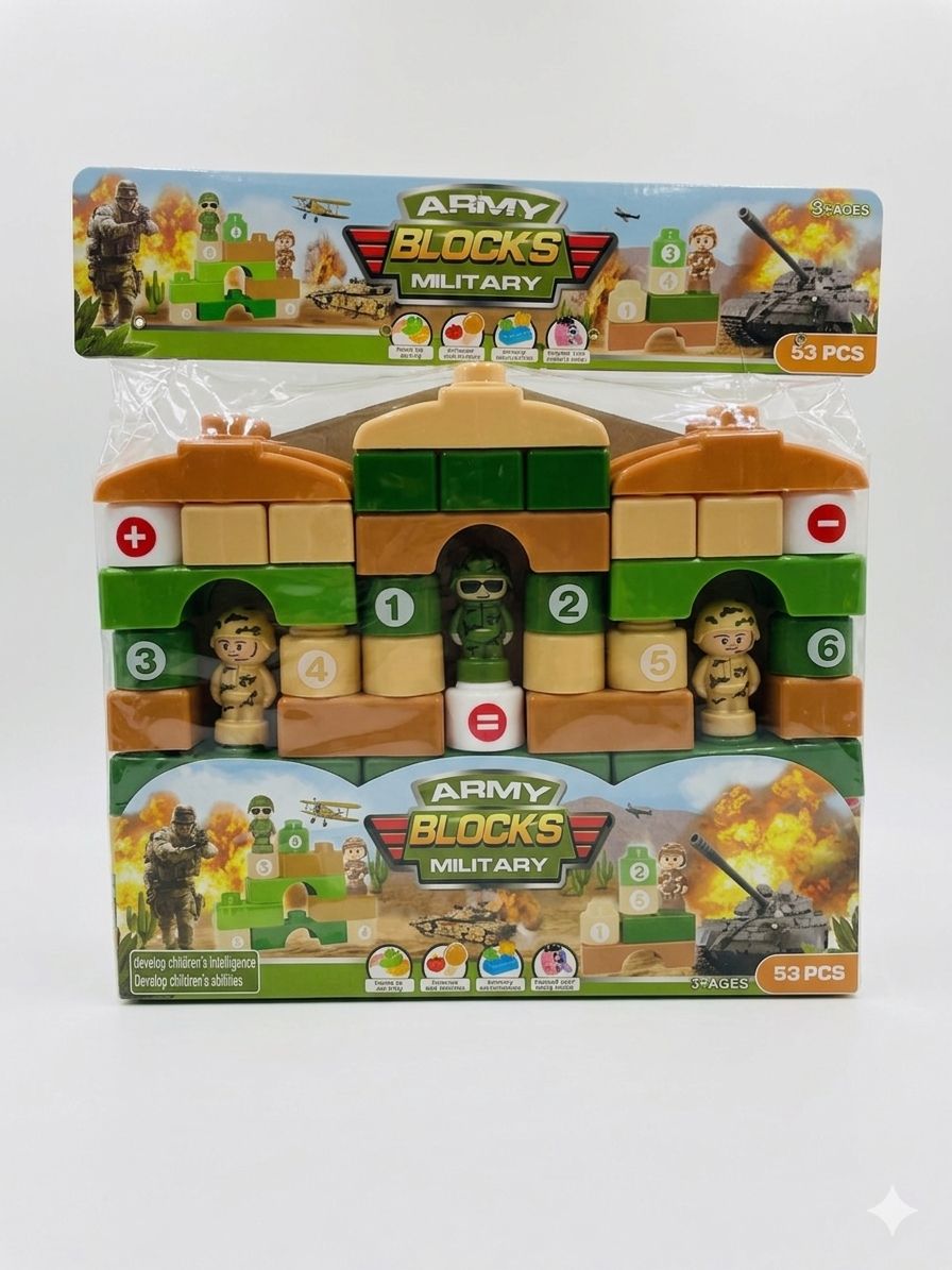 Army Blocks Military ( 53 pieces )