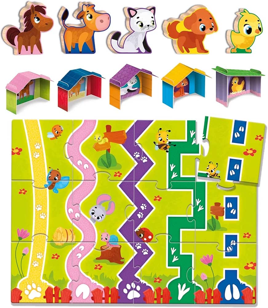 Montessori Baby Farm - Educational Puzzle Set