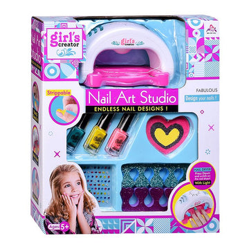 Girls’ Creator Nail Art Studio Set — Creative Kids’ Manicure Play Kit