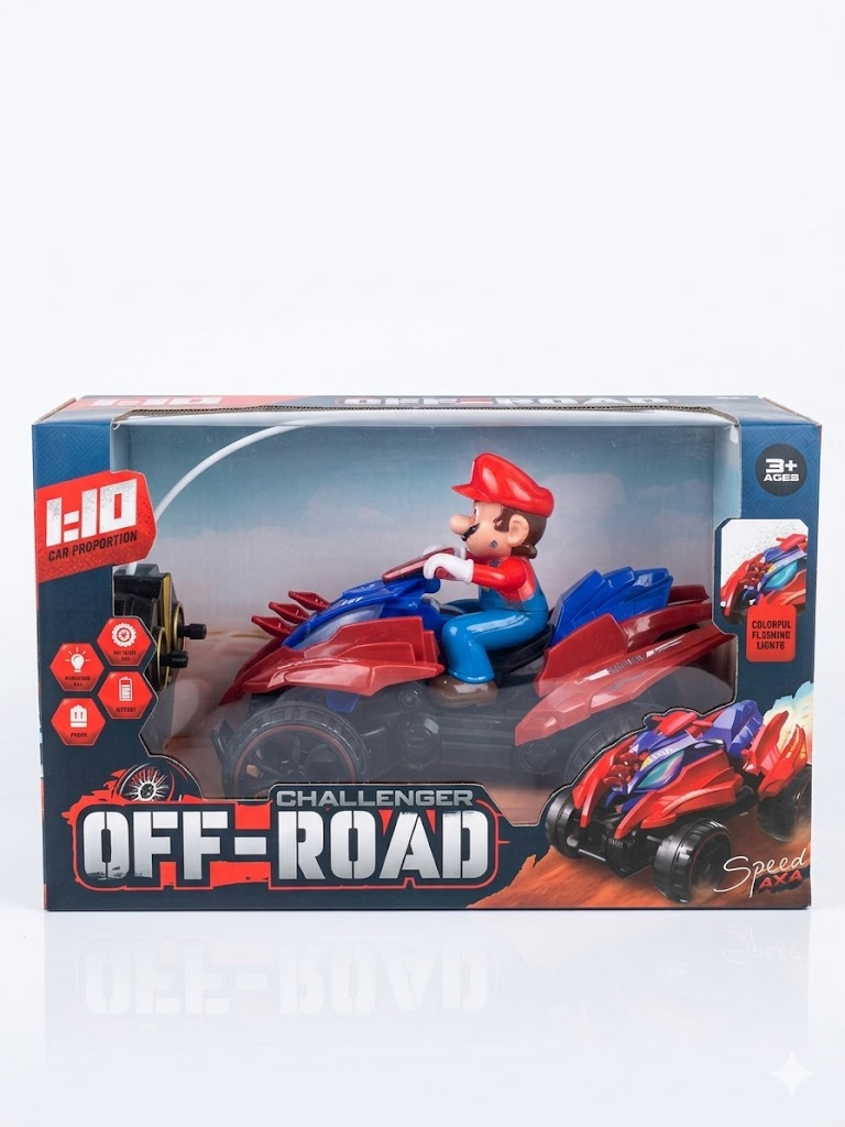 Mario Challenger Off-Road Remote-Controlled Quad Bike