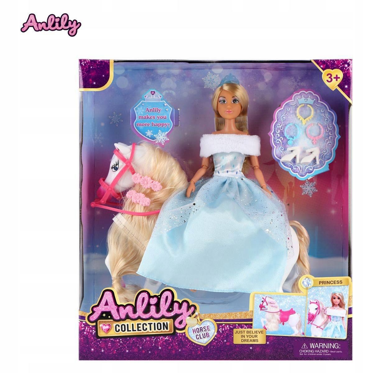 Anlily Collection Princess Doll and Horse Playset