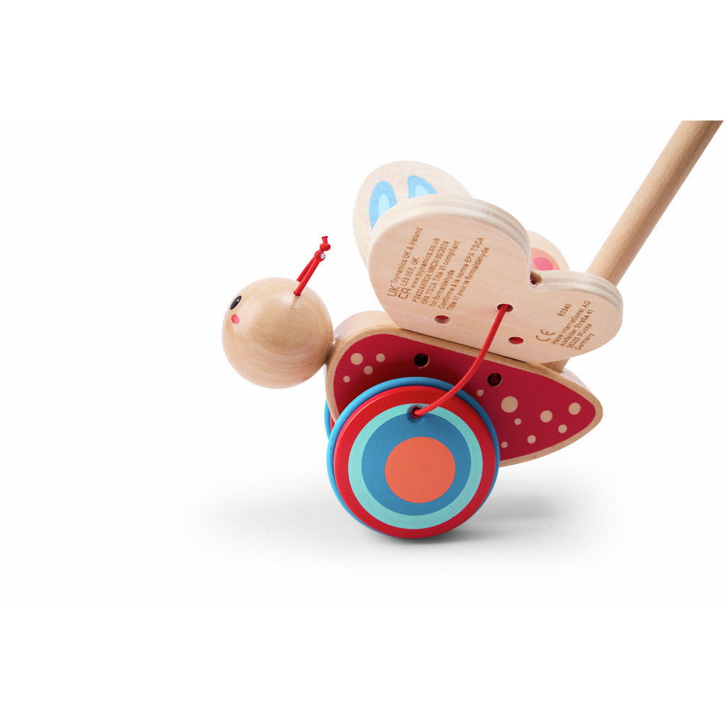 Hape Butterfly Push & Pull Toy