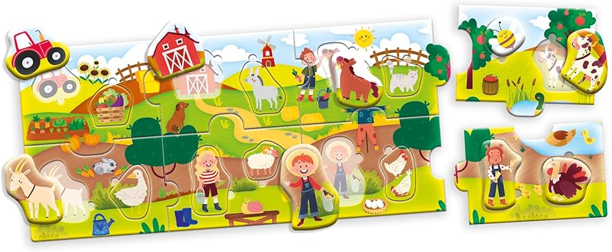 Carotina Baby Farm - Interactive Learning Puzzle