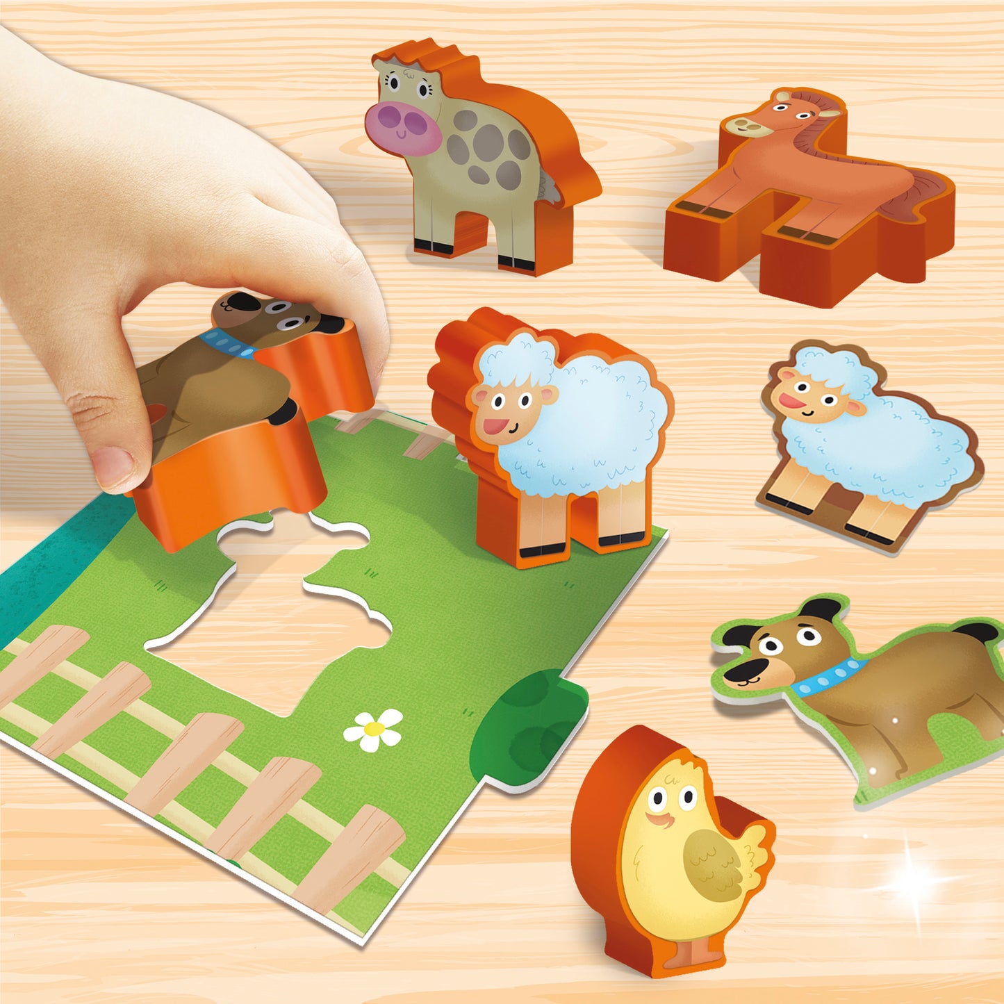 Carotina Baby Farm - Interactive Learning Puzzle