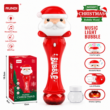Electric Santa Bubble Stick with Lights & Music