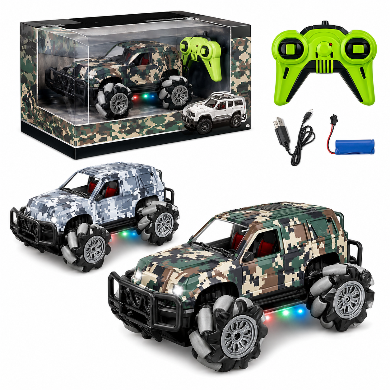 Camo Crusher RC Monster Truck
