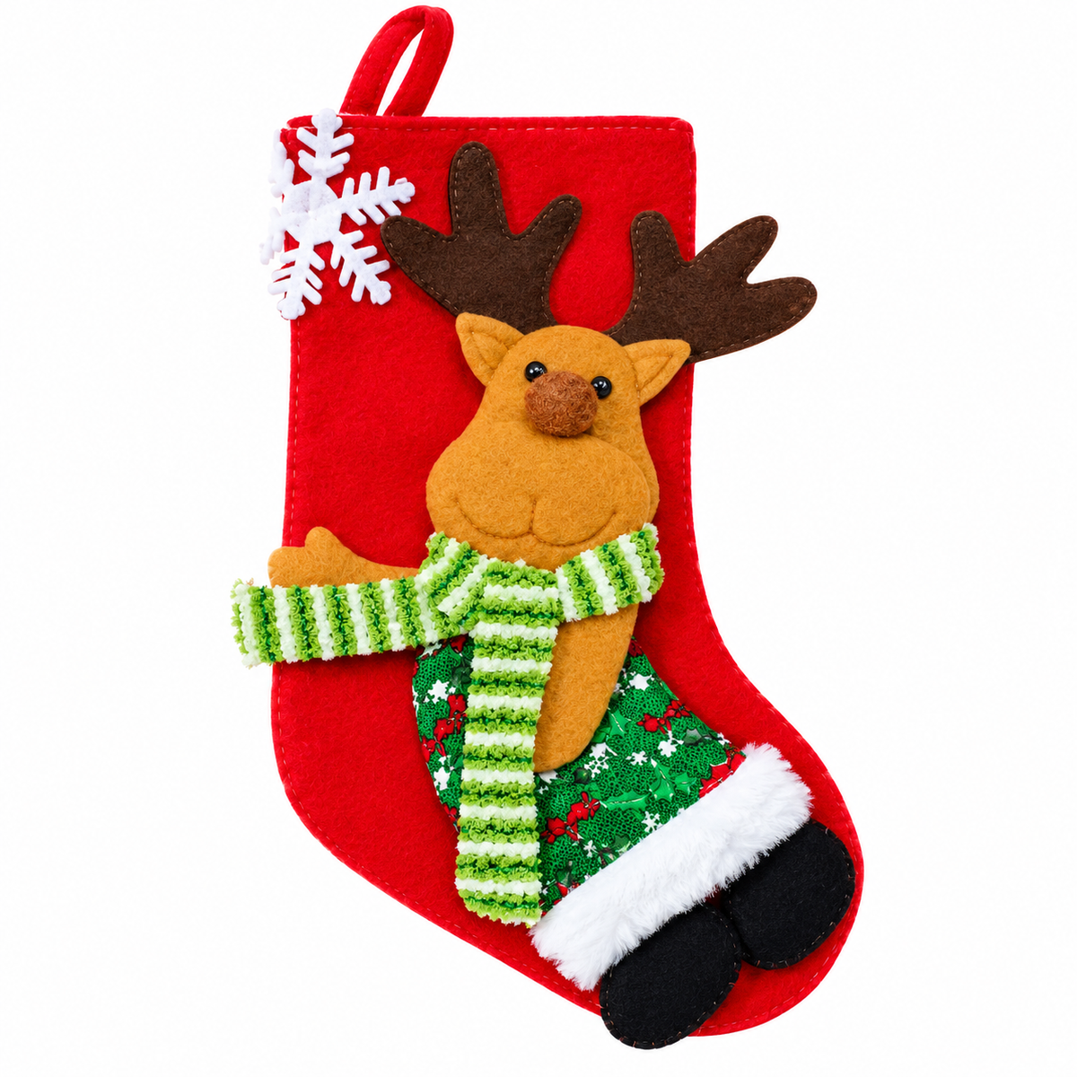 Christmas Reindeer Stocking