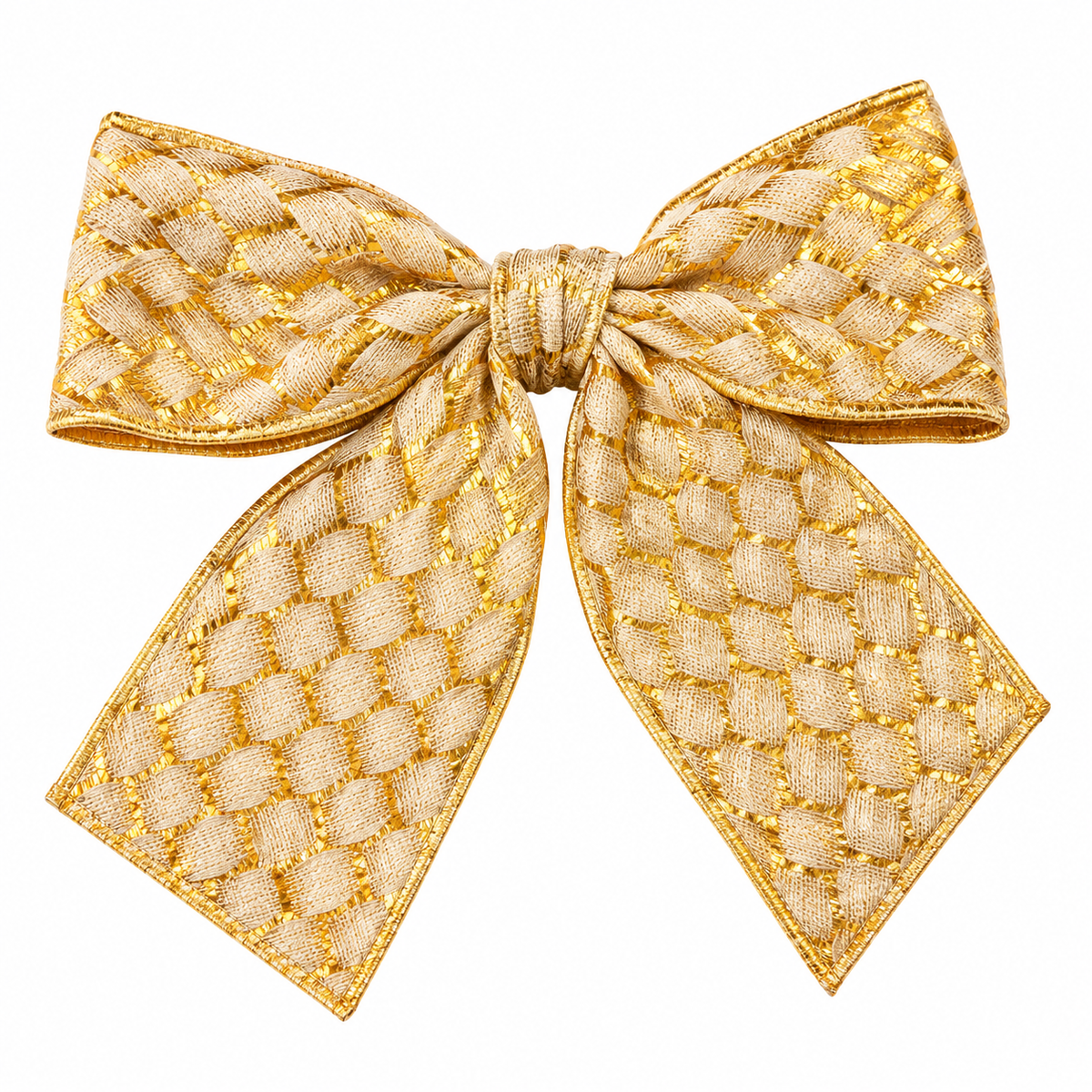 Christmas Shimmering Gold Decorative Bow