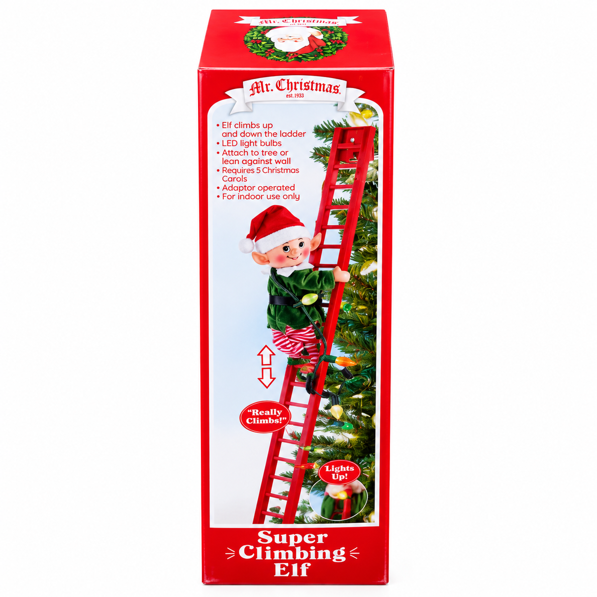 Super Climbing Elf – Animated Holiday Decoration