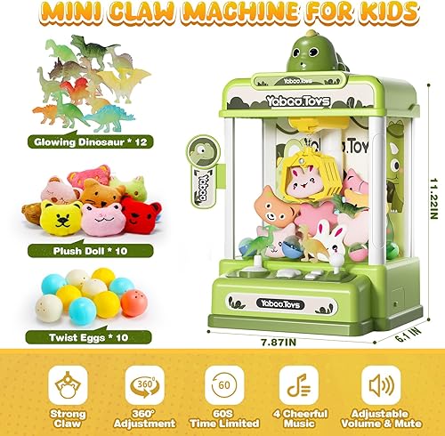 Mini Electronic Dinosaur Claw Machine Toy