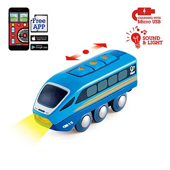 Hape Remote Control Engine – Interactive Wooden Toy Train