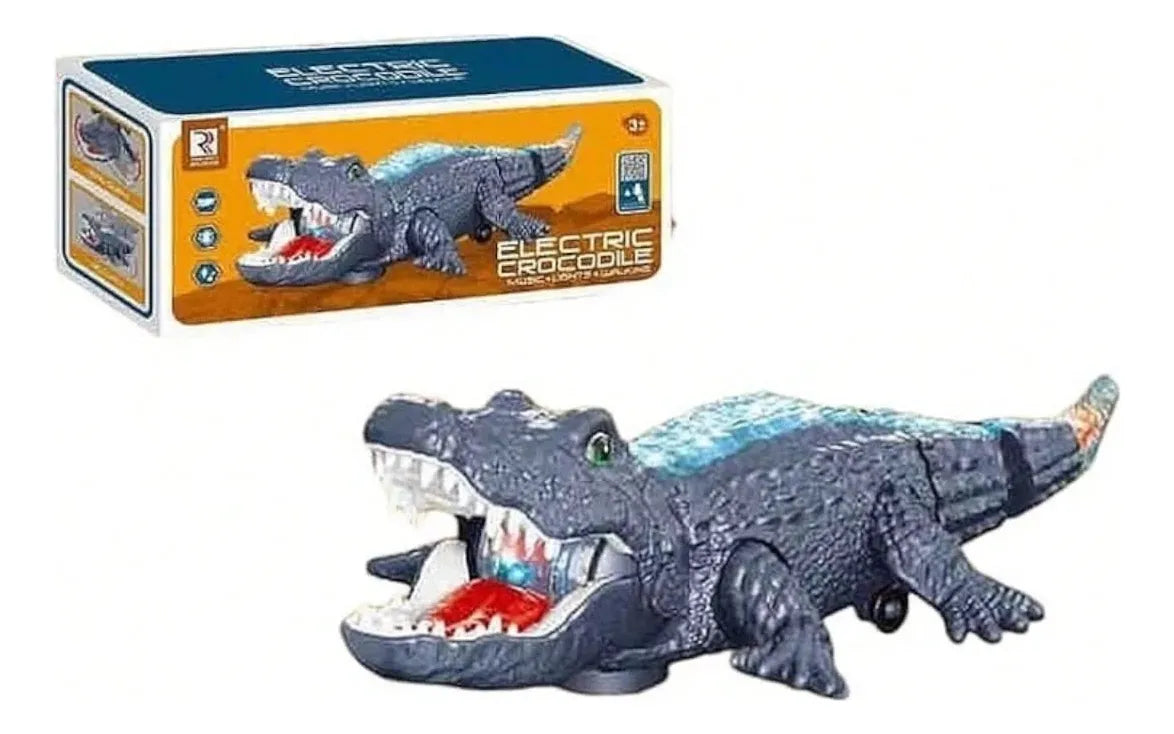 Electric Walking Crocodile Toy – Interactive Music & Lights