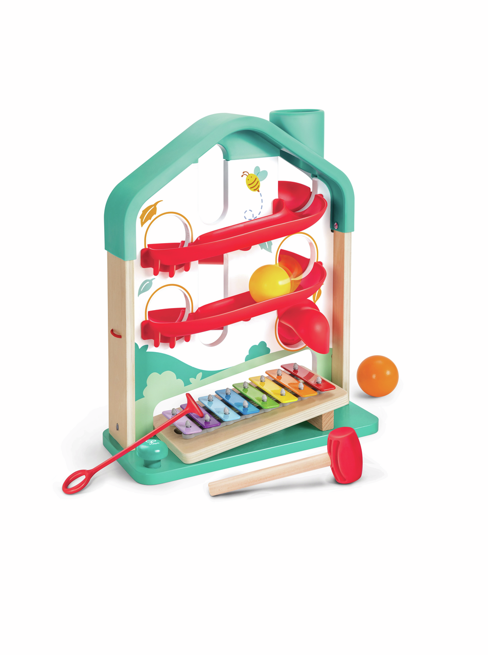 Hape Melody Mansion Ball Run – Musical Marble Run Toy