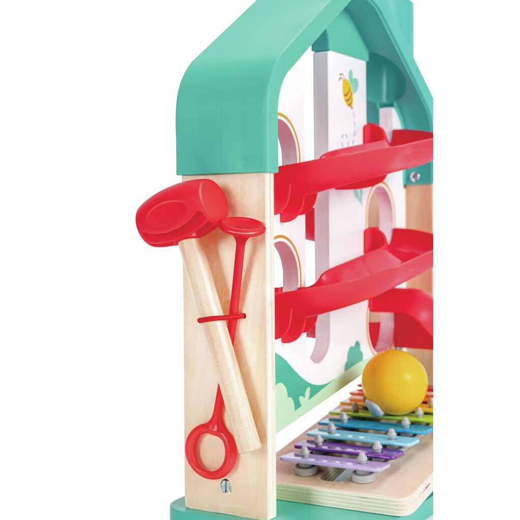Hape Melody Mansion Ball Run – Musical Marble Run Toy