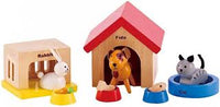 
              Hape Family Pets Wooden Dollhouse Animal Set
            