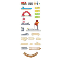 
              Sea And Rail Cargo Transportation Set
            
