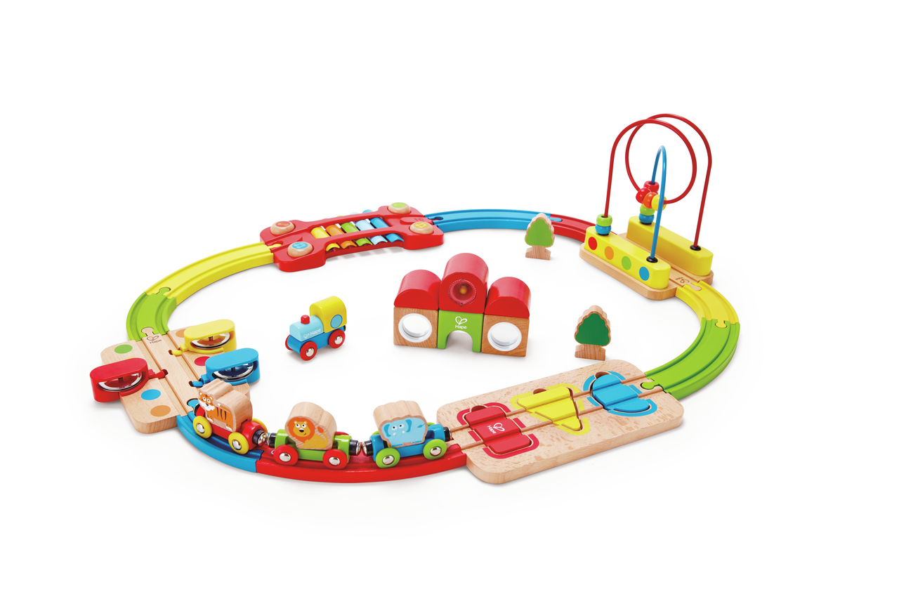 Hape Rainbow Puzzle Railway