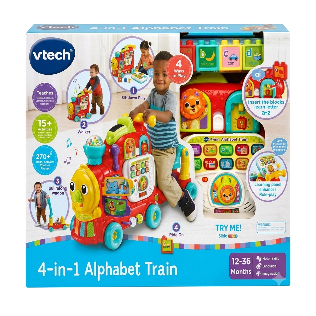 4-in-1 Alphabet Train