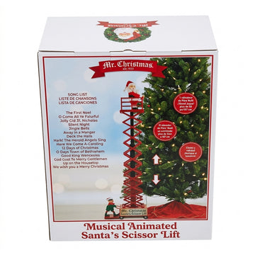 Mr. Christmas Musical Animated Santa's Scissor Lift