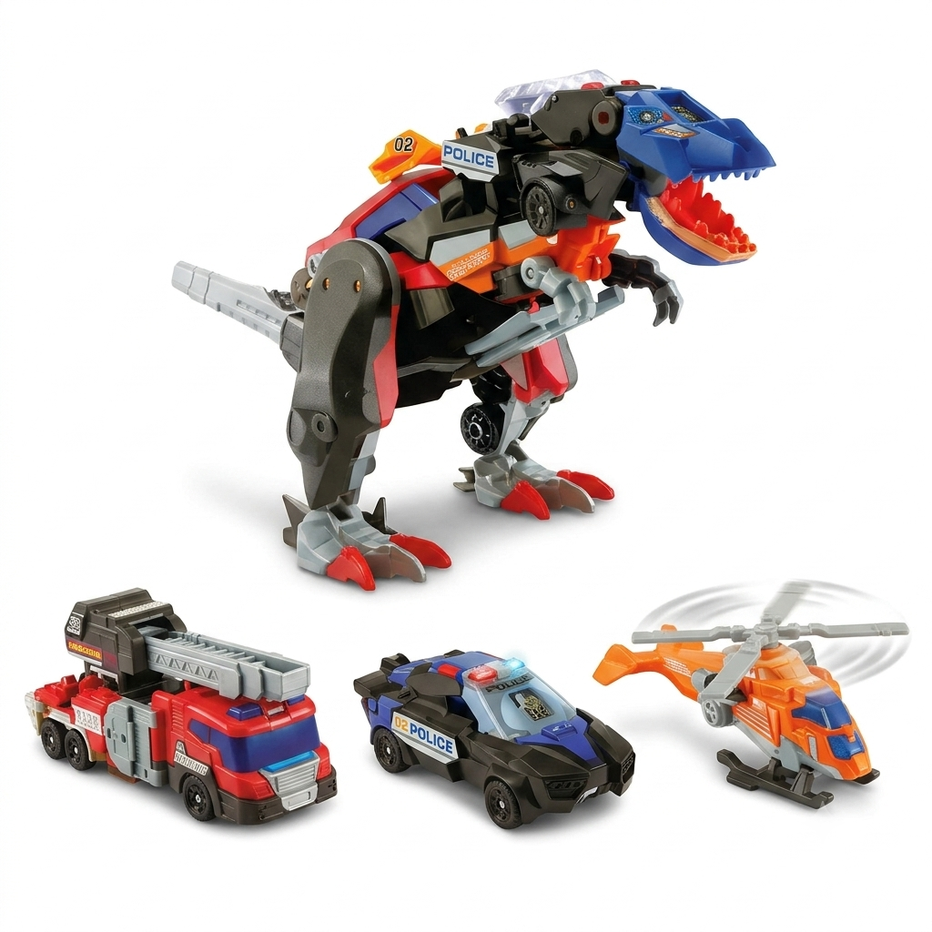 Switch & Go Dinos Rescue Raiders 3-in-1