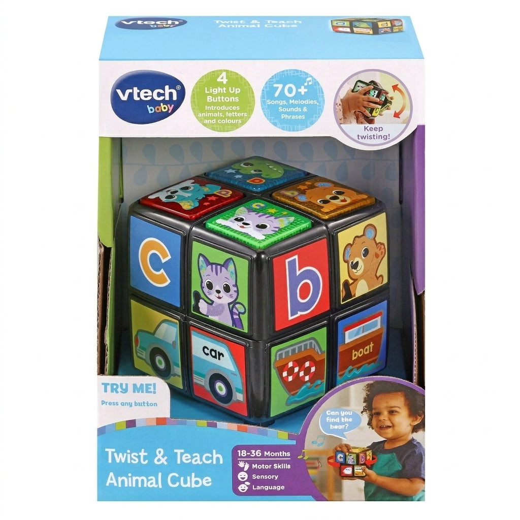 Twist & Teach Animal Cube
