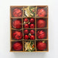 Red Christmas Tree Ornaments and Decorative Baubles Set