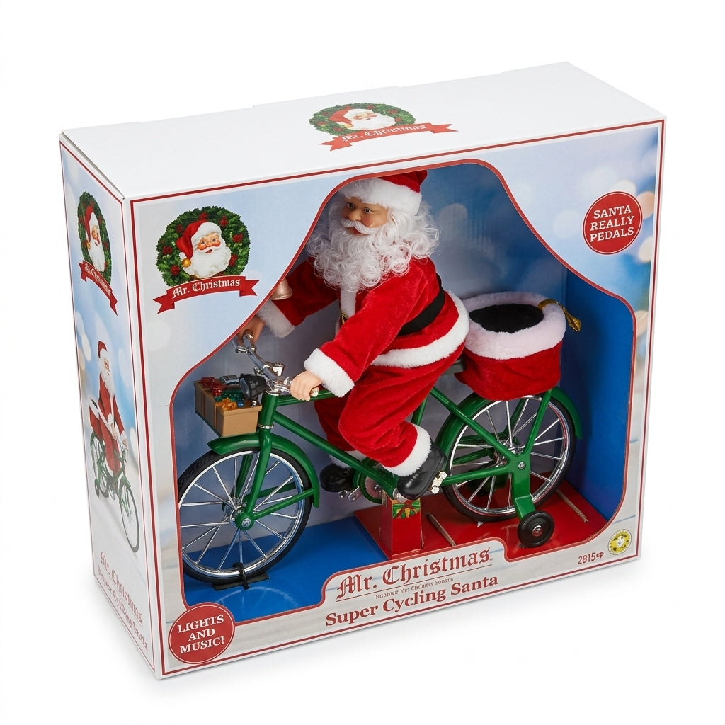 Mr. Christmas Super Cycling Santa