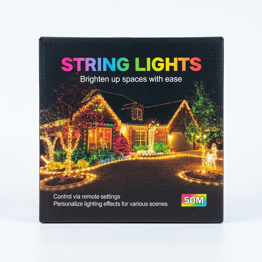 50-Meter String Lights – Box
