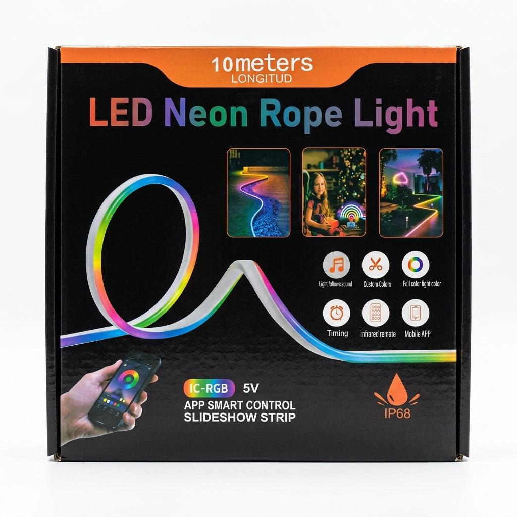 10-Meter LED Neon Rope Light