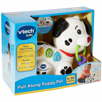 Pull and Sing Puppy – White
