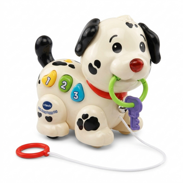 Pull and Sing Puppy – White