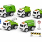 Cute Alloy Car – Sanitation & Recycling Vehicle Playset (with Carry Case)