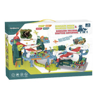 
              Homkey 2-in-1 Dinosaur Urban Overpass Track and Dinosaur Volcano Eruption Adventure playset.
            