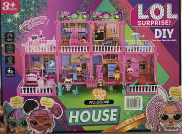 LOL Doll House Playset (155 Pieces).