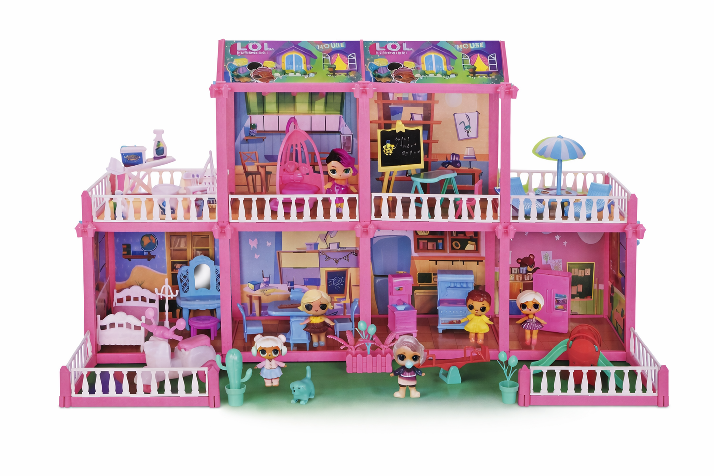 LOL Doll House Playset (155 Pieces).