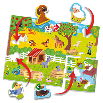 Montessori Baby Farm - Educational Puzzle Set