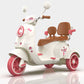Kids Electric Ride-On Scooter with Backrest