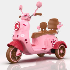 Kids Electric Ride-On Scooter with Backrest