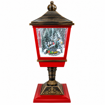 Musical Christmas Street Lamp Snow Globe Lantern